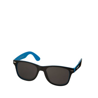 Tweekleurige retro zonnebril met logo weergave met jouw bedrukking