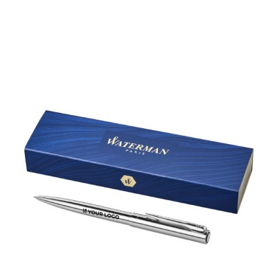 Klassieke parker pen bedrukken van het merk Waterman kleur zilver