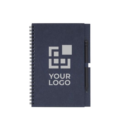 Duurzaam notitieboek met pen kleur groen