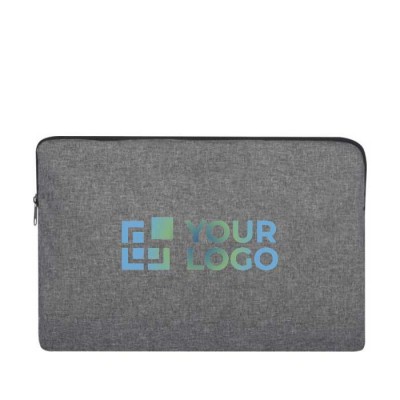 Laptophoes met logo (15" laptops) weergave met jouw bedrukking