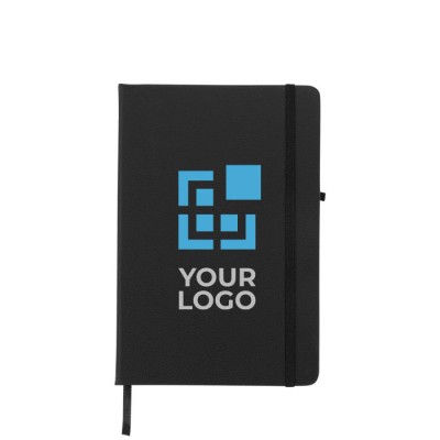 A5 notitieboek bedrukken met logo kleur zwart
