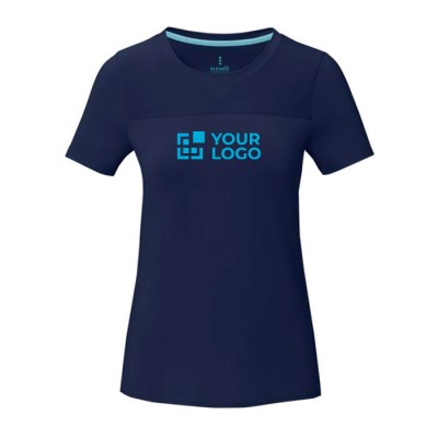 Duurzaam dames-T-shirt 160 g/m2 kleur marineblauw