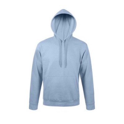 hoodie bedrukken goedkoop met voorzak, 280 g/m2 in de kleur pastel blauw
