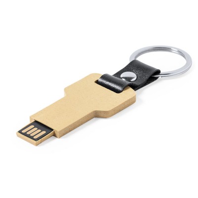 Houten Eco USB sleutelhanger