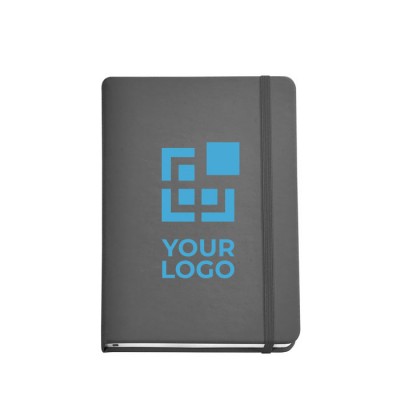 Glad A5 notitieboekje met logo weergave met jouw bedrukking