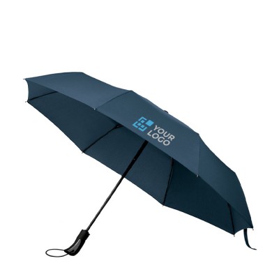 Opvouwbare paraplu met logo weergave met jouw bedrukking