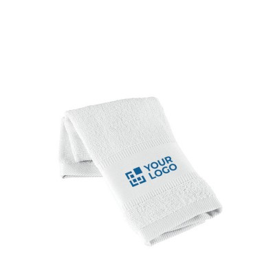 Goedkoop handdoek bedrukken voor sportscholen (S) weergave met logo