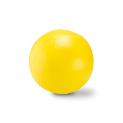 Strandbal met logo kleur geel