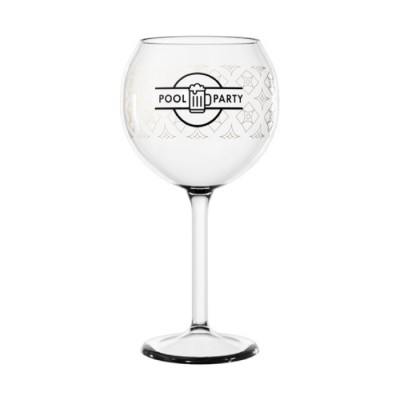 Elegant glas (tritan) voor wijn of gin-tonic, 650ml kleur doorzichtig met logo