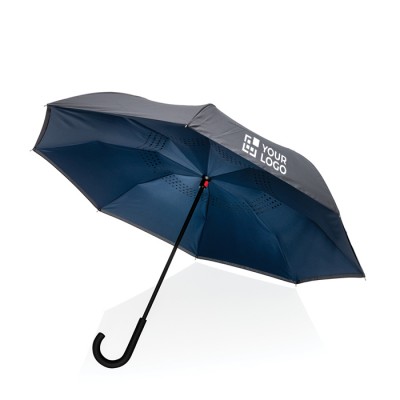 Omkeerbare paraplu RPET Bicolor 23”