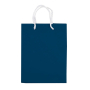 Kleine gelamineerde papieren tas in kleuren met koordhandvat