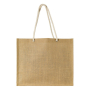 Jute tas met katoenen koorden en een capaciteit van 8 kg