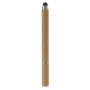 Papieren pen met blauwe inkt, dop en stylus