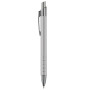 Aluminium pen met matte afwerking en 5 zilveren ringen
