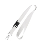 Polyester lanyard van 2 cm met tiptop en metalen karabijnhaak