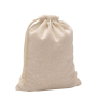 Katoenen tas met trekkoordsluiting en lang koord 110 g/m²