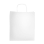 Klassieke kraftpapier tas met ruime inhoud en handvatten 110 g/m²