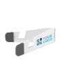 Tablet- en smartphonehouder met opdruk