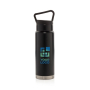 Thermische waterfles met logo en handvat weergave met jouw bedrukking