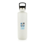 Dubbelwandige thermische fles met logo kleur zwart