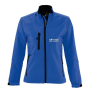 Softshell damesjassen, 340 g/m2 weergave met jouw bedrukking