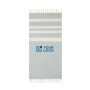 Gerecyclede handdoek Pareo Sea 140 g/m2 weergave met jouw bedrukking