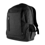 RPET polyester laptoptas met USB kleur zwart eerste weergave