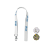 20 mm gerecycled papieren lanyard met logo met wilde bloemenzaden