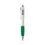 Gerecyclede ABS-pen met rubberen grip en blauwe inkt