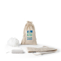 Spa-set in een tas met handdoek en puimsteen