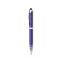 Rollerballpen van gerecycled aluminium, blauwe inkt