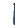 Balpen van gerecycled aluminium met stylus en blauwe inkt