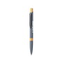 Aluminium pen met bamboedetail en blauwe inkt