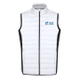 Softshell en polyester vest met zwart detail aan de zijkant