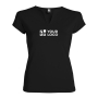 T-shirt van katoen voor dames met V-hals 200 g/m2 Roly