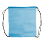 Non-woven koordrugzak in kleuren met zwarte koorden 75 g/m2
