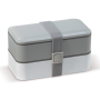 Bento-stijl lunchbox met dubbele lagen en meerdere compartimenten