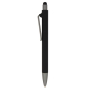 Gerecyclede plastic pen in kleuren met zwarte stylus