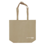 Eco tas van RPET met extra zijvouw en bijpassende handvatten 100 g/m2