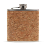 Compacte heupfles van roestvrij staal en kurk 170ml