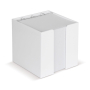 Kubus van 800 blanco notitievelletjes in een pennenhouder 10x10x10cm