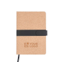 Notitieboek van kurk met PU-magnetische sluitband, A5