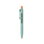 Monochrome balpen met bamboedrukknop, blauwe inkt