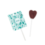 Originele lolly in hartvorm met personaliseerbare verpakking