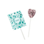Originele lolly in hartvorm met personaliseerbare verpakking