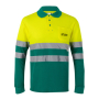 Unisex piqué werkpolo met lange mouwen 150 g/m² Velilla 
