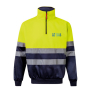Extra grote fleece trui van polyester met logo 300 g/m² Velilla 