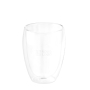 Glazen beker met luchtisolatie en dubbele wand 350 ml