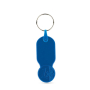 Plastic sleutelhanger met 1-euromunt en personaliseerbare hoes