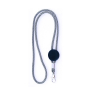 Verstelbare buisvormige polyester lanyard met karabijnhaak, 3 cm